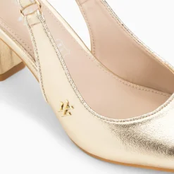 Escarpins slingback Lara or à bout pointu