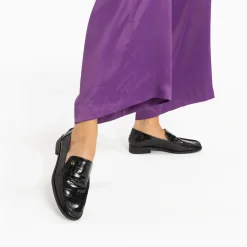 Mocassins Marianne noir croco