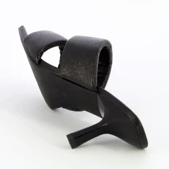 Mules Elia noires à brides rembourrées
