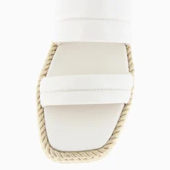 Mules Nala beige clair à plateforme cordes