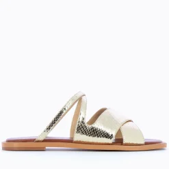 Mules plates Capucine or à brides croisées