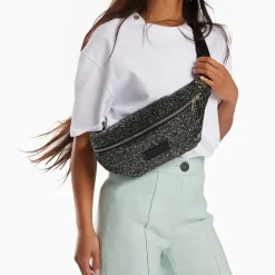 Sac banane Lydie noir à paillettes