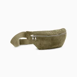 Sac banane Marjorie kaki en velours côtelé