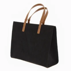 Sac cabas monogramme Emilia noir