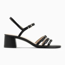 Sandales à talon Alexandra multibrides noires
