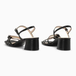 Sandales à talon Alexandra multibrides noires
