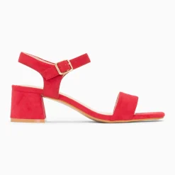 Sandales à talon Laurie framboise