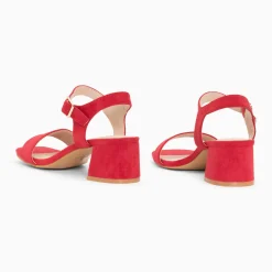 Sandales à talon Laurie framboise
