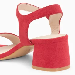 Sandales à talon Laurie framboise