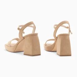 Sandales à talon Martha beiges