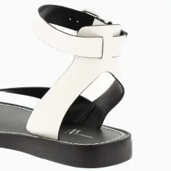 Sandales Amanda ivoire minimalistes à passe-pouce