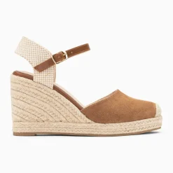 Sandales compensées Mariana noisette