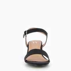 Sandales Melissa noires à petit talon épais