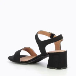 Sandales Melissa noires à petit talon épais