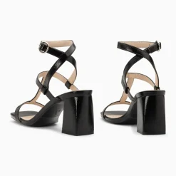 Sandales Nelly noires à brides et talon haut