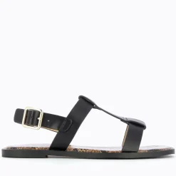 Sandales plates Astrid noires
