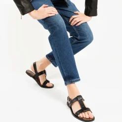 Sandales plates Astrid noires